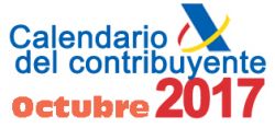 CALENDARIO DEL CONTRIBUYENTE OCTUBRE 2017