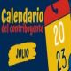 CALENDARIO DEL CONTRIBUYENTE JULIO 2023